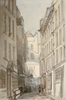 Change Alley, City of London, 1850. Artist: Thomas Colman Dibdin