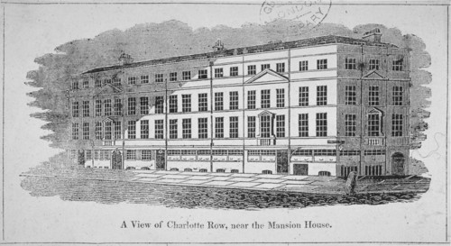 'A View of Charlotte Row, near the Mansion House', City of London, 1820. Artist: Anon