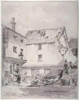 Chick Lane, City of London, 1825. Creator: Robert Blemmell Schnebbelie.
