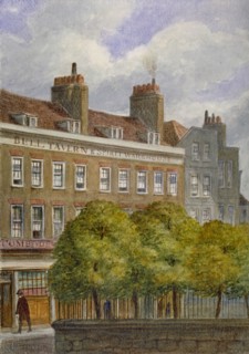 View of the Bell Tavern, Church Row, Aldgate, City of London, 1870. Artist: JT Wilson