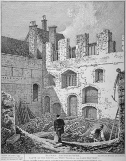 Ruins of the Church of St Clare Minoressess without Aldgate, City of London, 1812. Artist: John Thomas Smith