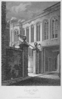 The entrance to Crosby Hall at no 36 Bishopsgate, City of London, 1804. Artist: James Sargant Storer