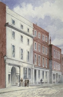 View of the Prerogative Will Office, Doctors' Commons, City of London, 1840. Artist: Anon