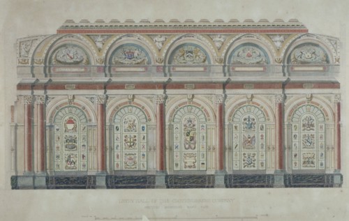East side view of the Livery Hall of the Clothworkers' Company, City of London, 1860. Artist: Anon