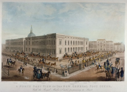 General Post Office, City of London, 1830. Artist: Henry Pyall