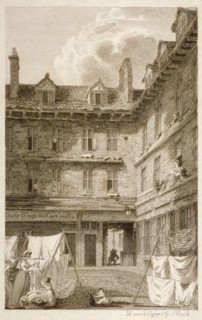Green Arbour Court, Old Bailey, City of London, 1803. Artist: Samuel Rawle