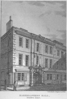 Haberdashers' Hall, City of London, 1811. Artist: William Angus