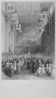 Installation of the Lord Mayor of London at the Guildhall, City of London, 1838. Artist: Harden Sidney Melville