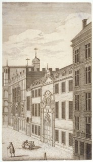 Guildhall Chapel and Blackwell Hall, City of London, 1750. Artist: Anon