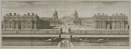 Greenwich Hospital, London, 1734. Artist: William Henry Toms