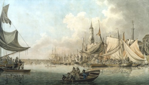 Billingsgate at High Water', 1792. Artist: Robert Clevely