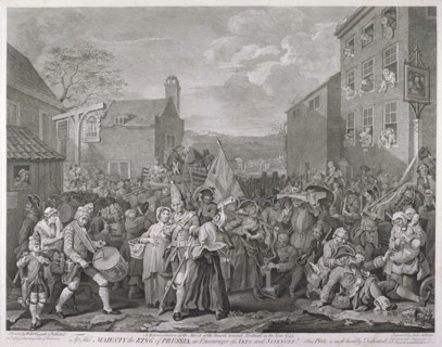The March to Finchley', 1761. Artist: Luke Sullivan