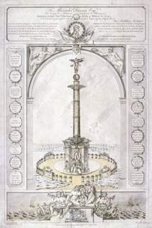 Design for a monument to Admiral Lord Nelson in the form of a column, 1806. Artist: Charles Middleton