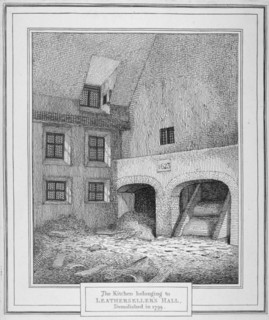 Interior view of a kitchen, Leathersellers' Hall, Little St Helen's, City of London, 1800. Artist: John Thomas Smith