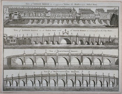 London bridges, 1760. Artist: Anon