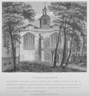Church of St Helen, Bishopsgate, City of London, 1810. Artist: White