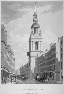 Church of St Mary-le-Bow, Cheapside, City of London, 1798. Artist: Sir Christopher Wren