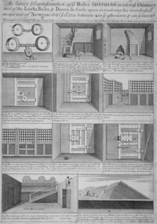 Newgate Prison, Old Bailey, City of London, 1724. Artist: Anon