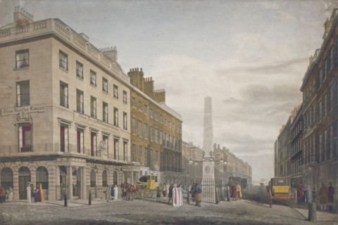 New Bridge Street, City of London, 1809. Artist: William James Bennett