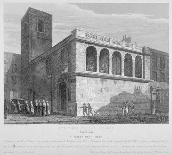Church of St Matthew, Friday Street, City of London, 1814. Artist: Joseph Skelton