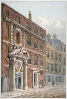 Merchant Taylors' Hall, Threadneedle Street, City of London, 1810. Artist: George Shepherd