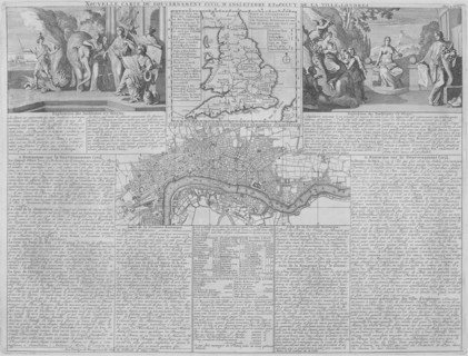Maps of England, Wales and London, 1718. Artist: Anon