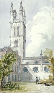 Church of St Michael, Cornhill, City of London, 1837. Artist: Robert William Billings