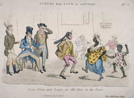 'Tom, Jerry and Logic at All-Max in the East', 1821. Artist: JL Marks