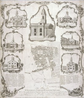 Map of the parish of St George Hanover Square in the City of Westminster, London, 1761. Artist: Anon
