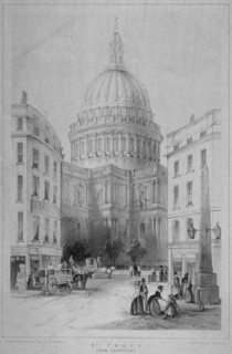 North-east view of St Paul's Cathedral, City of London, 1854. Artist: Sir Christopher Wren