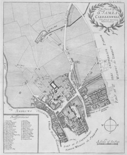 Map of the parish of St James Clerkenwell, London, 1720. Artist: Anon