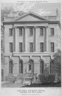 Amicable Society for a Perpetual Assurance Office, Serjeants' Inn, Fleet Street, London, 1801. Artist: Samuel Rawle