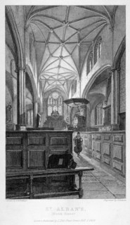 Interior view of the Church of St Alban, Wood Street, City of London, 1838. Artist: J Lemon