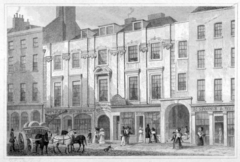 Shaftesbury House, Aldersgate Street, City of London, 1830. Artist: Anon