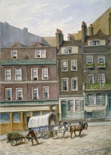 The Tiger Tavern, Tower Dock, London, 1868. Artist: JT Wilson