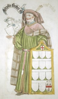 Stephen Forster, Lord Mayor of London 1454-1455, in aldermanic robes, 1450. Artist: Roger Leigh