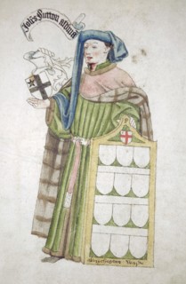 John Sutton, Sheriff of London 1440-1441, in his aldermanic robes, c1450. Artist: Roger Leigh