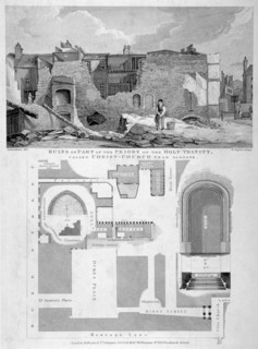 Holy Trinity Priory, City of London, 1826. Artist: William Taylor