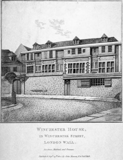 View of Winchester House in Winchester Place, London, 1800. Artist: John Thomas Smith