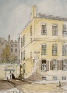 View of Whitefriars showing the corner of Lombard Street, City of London, 1851. Artist: Thomas Colman Dibdin