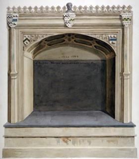 Tomb of Sir Thomas More in Chelsea Old Church, London, c1800. Artist: Anon