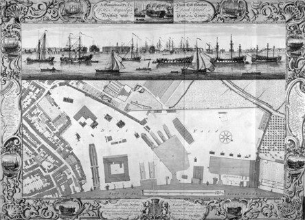Deptford Docks, London, 1753. Artist: Pierre-Charles Canot