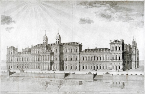 Inigo Jones's intended Whitehall Palace, London, 1748. Artist: DM Muller