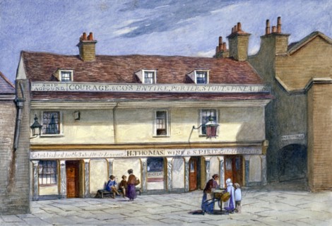 The Ship Aground public house, Wolseley Street, Bermondsey, London, c1875. Artist: JT Wilson