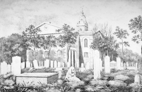 Church of St John at Hackney, London, c1820. Artist: A Gordon