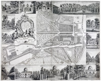 Map of Chiswick in the London borough of Hounslow, 1736. Artist: John Rocque