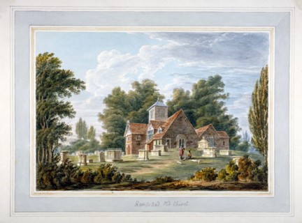 Chapel of the Blessed Virgin Mary, Hampstead, London, c1740. Artist: Anon