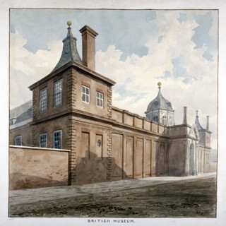 View of the British Museum, Bloomsbury, London, c1807. Artist: Frederick Nash
