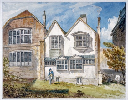 View of St Olave's School, Tooley Street, Bermondsey, London, c1820. Artist: Anon