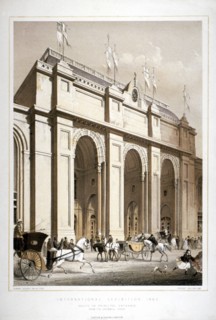 Site of the 1862 International Exhibition, Cromwell Road, Kensigton, London, 1862. Artist: Robert Dudley